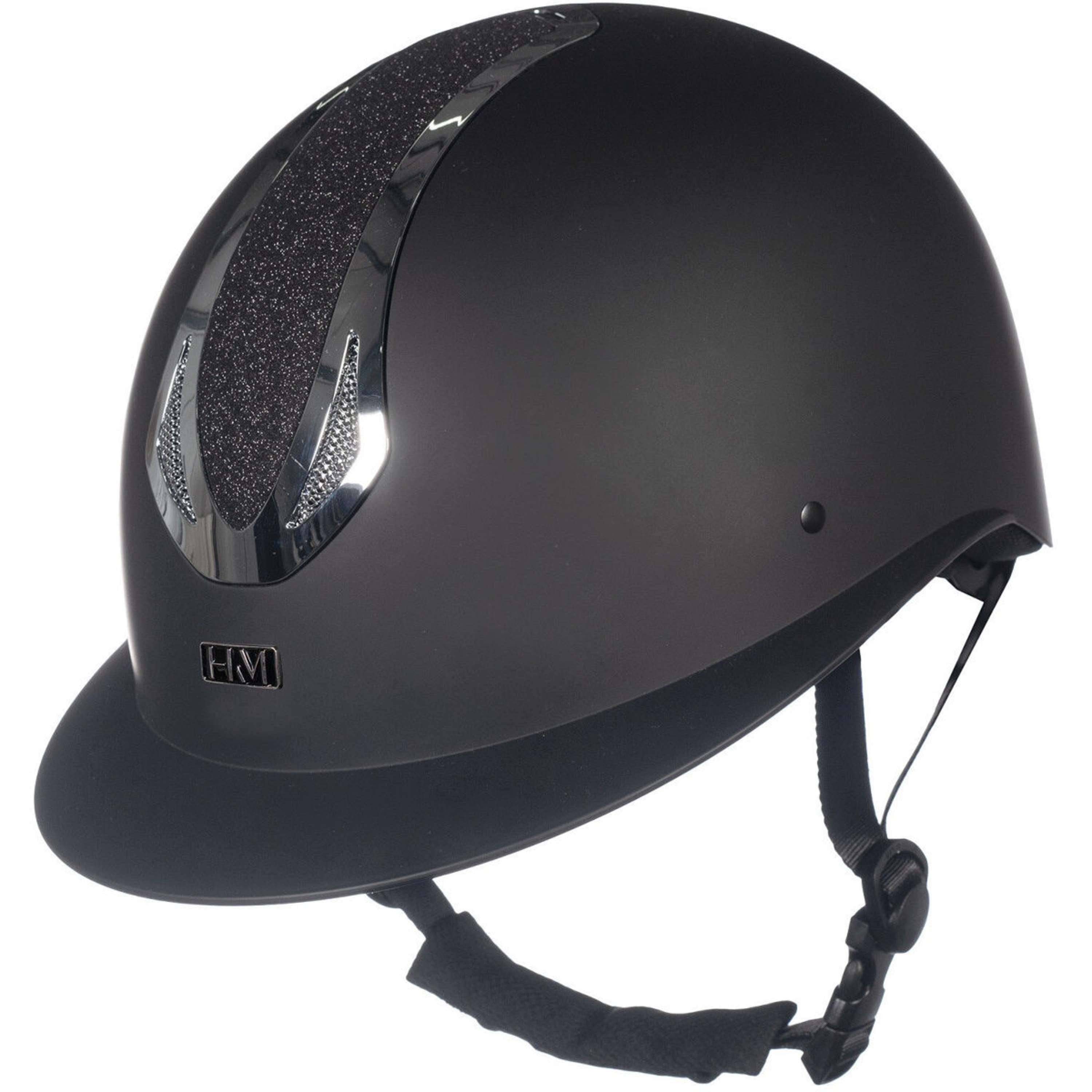 HKM Casco da equitazione Illusion Nero Argento