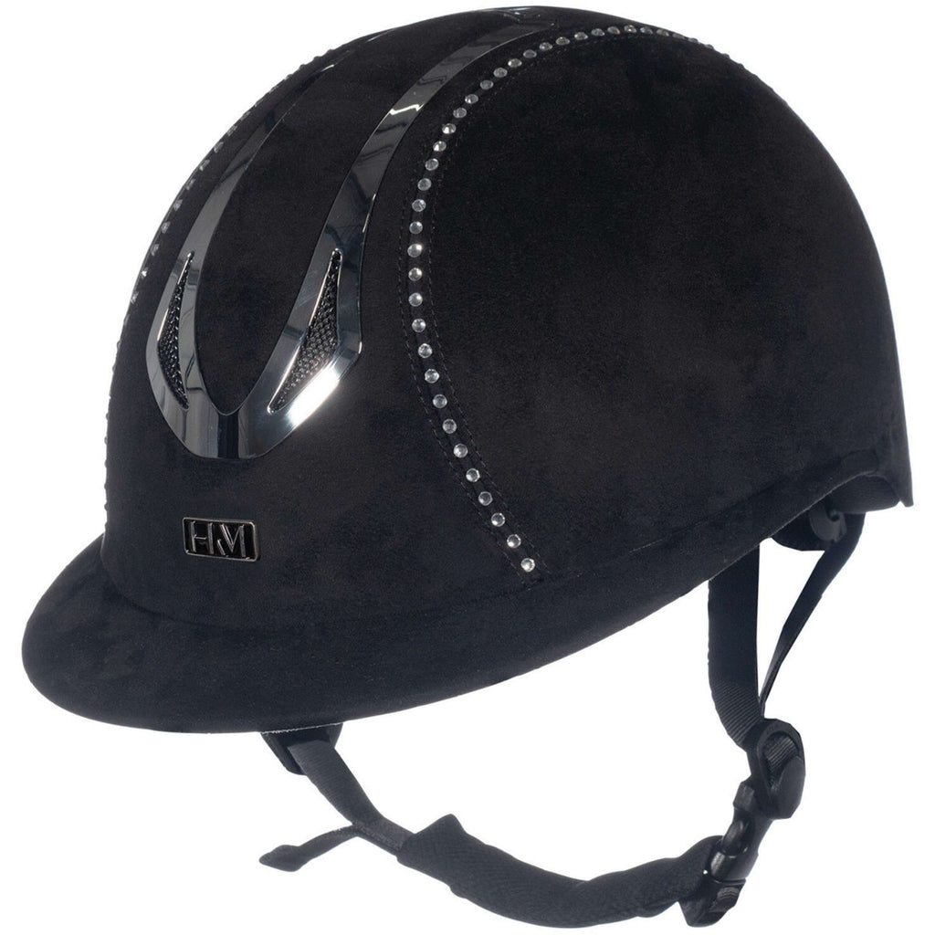 HKM Casco da equitazione Illusion Diamond Nero