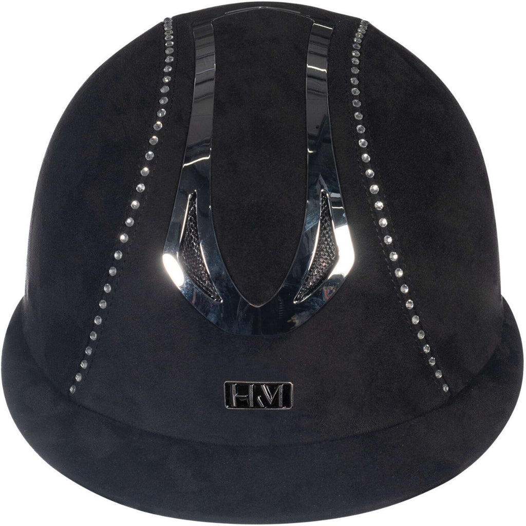 HKM Casco da equitazione Illusion Diamond Nero