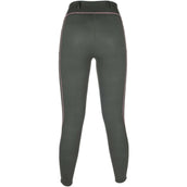 HKM Leggings da Equitazione Juna Full Grip Grigio-verde