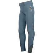 HKM Leggings da Equitazione Pony Dream II Full Grip Blu fumo