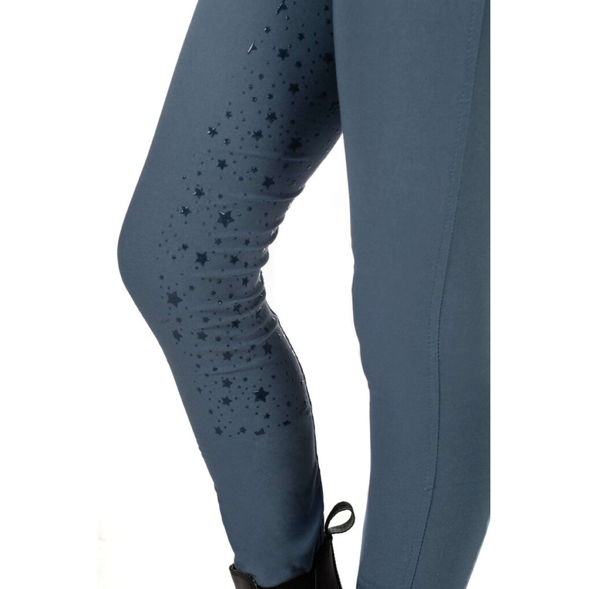 HKM Leggings da Equitazione Pony Dream II Full Grip Blu fumo