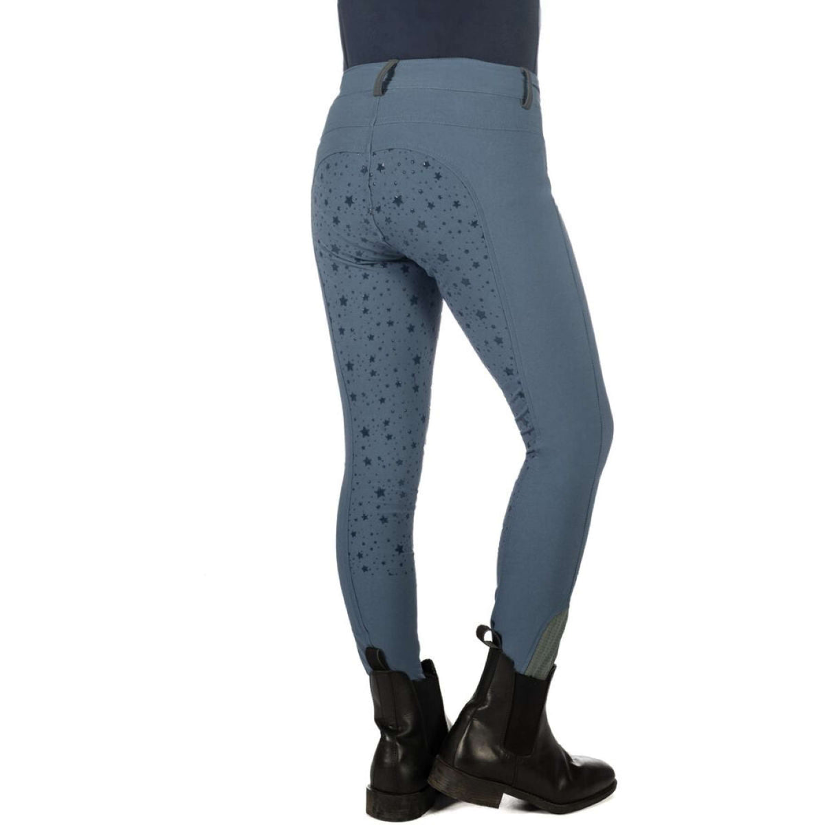 HKM Leggings da Equitazione Pony Dream II Full Grip Blu fumo