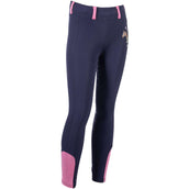HKM Leggings da Equitazione Pony Dream II Full Grip Blu scuro
