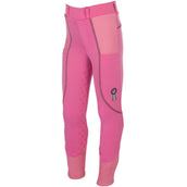 HKM Leggings da Equitazione Claire Full Grip Rosa