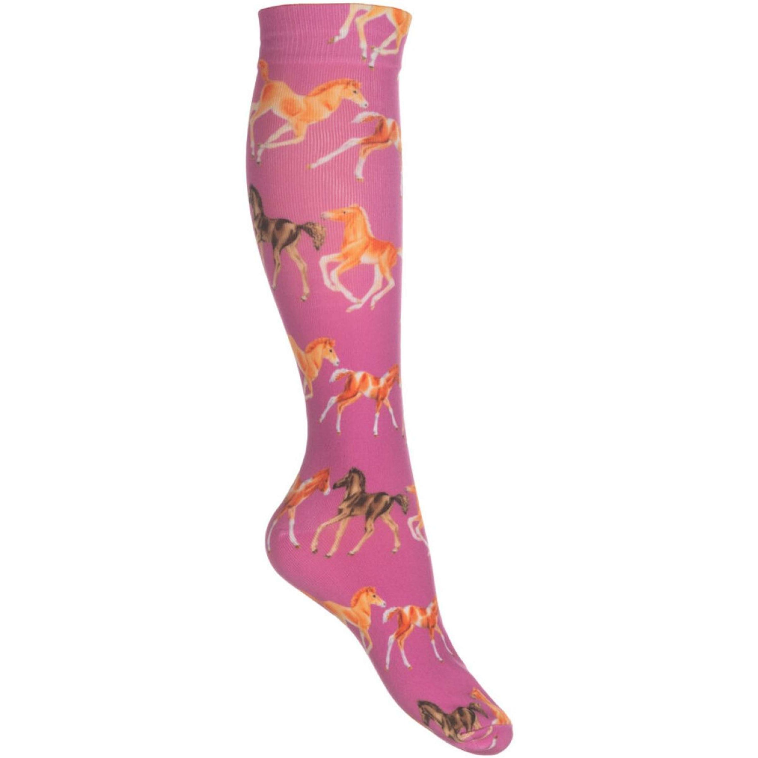 HKM Calze da Equitazione Pony Club Rosa HKM Calze da Equitazione Pony Club Rosa