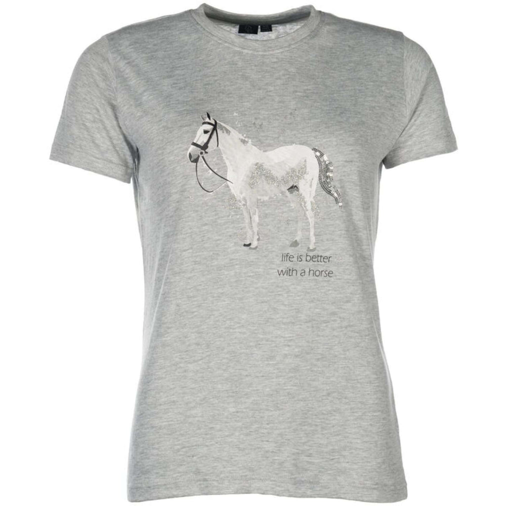 HKM Maglietta Sparkle Grigio Melange
