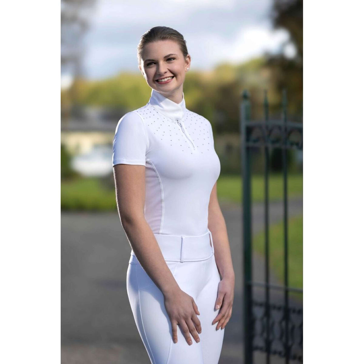 HKM Maglietta da Competizione Skadi Bianco