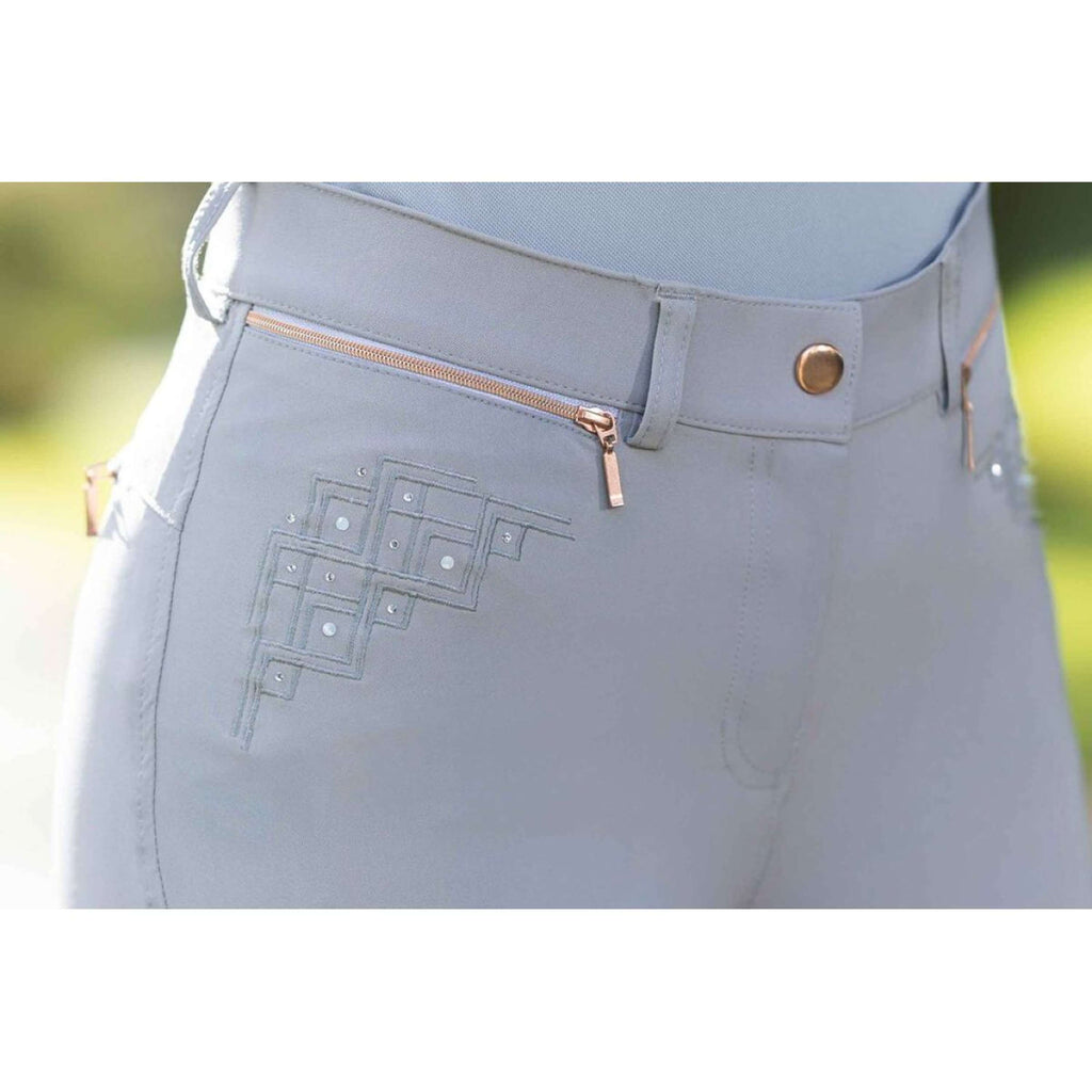 HKM Calzoni Rosegold Sparkle Full Grip Grigio/Oro rosa