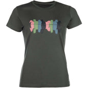 HKM T-Shirt Mirror Grigio-verde