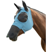 HKM Maschera per Mosche Elastic Con Rete per Naso Blu fumo