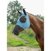 HKM Maschera per Mosche Elastic Con Rete per Naso Blu fumo