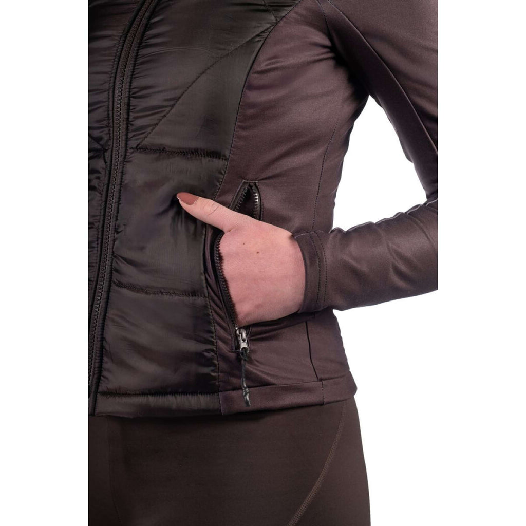 HKM Felpa con cappuccio e zip Prag II Marrone scuro