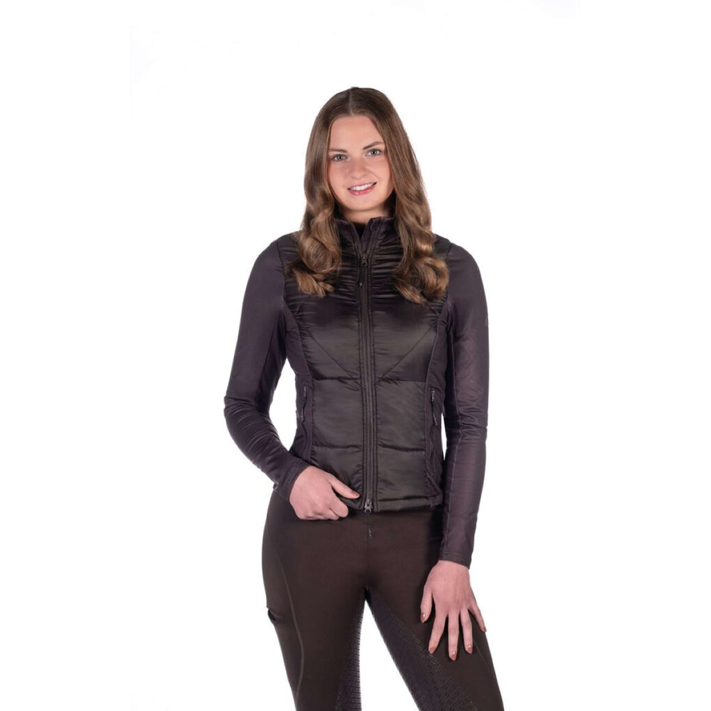 HKM Felpa con cappuccio e zip Prag II Marrone scuro