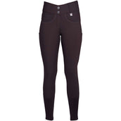 HKM Pantaloni da Equitazione Arezzo Full Grip Marrone scuro