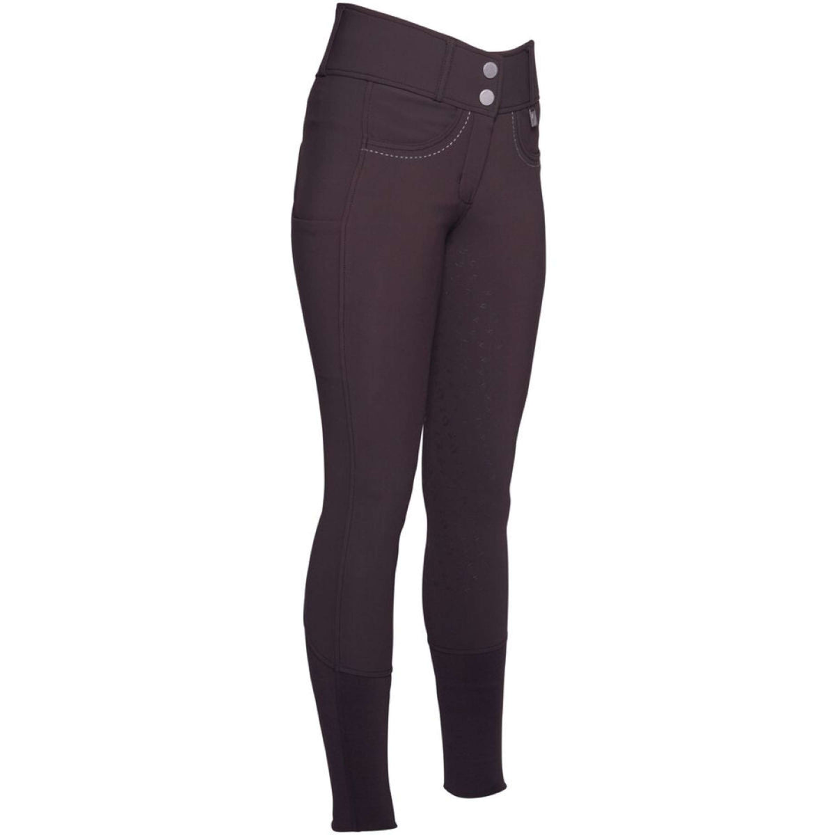 HKM Pantaloni da Equitazione Arezzo Full Grip Marrone scuro