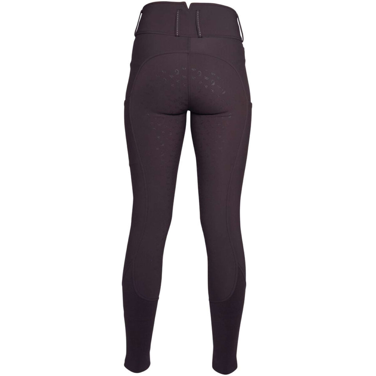 HKM Pantaloni da Equitazione Arezzo Full Grip Marrone scuro