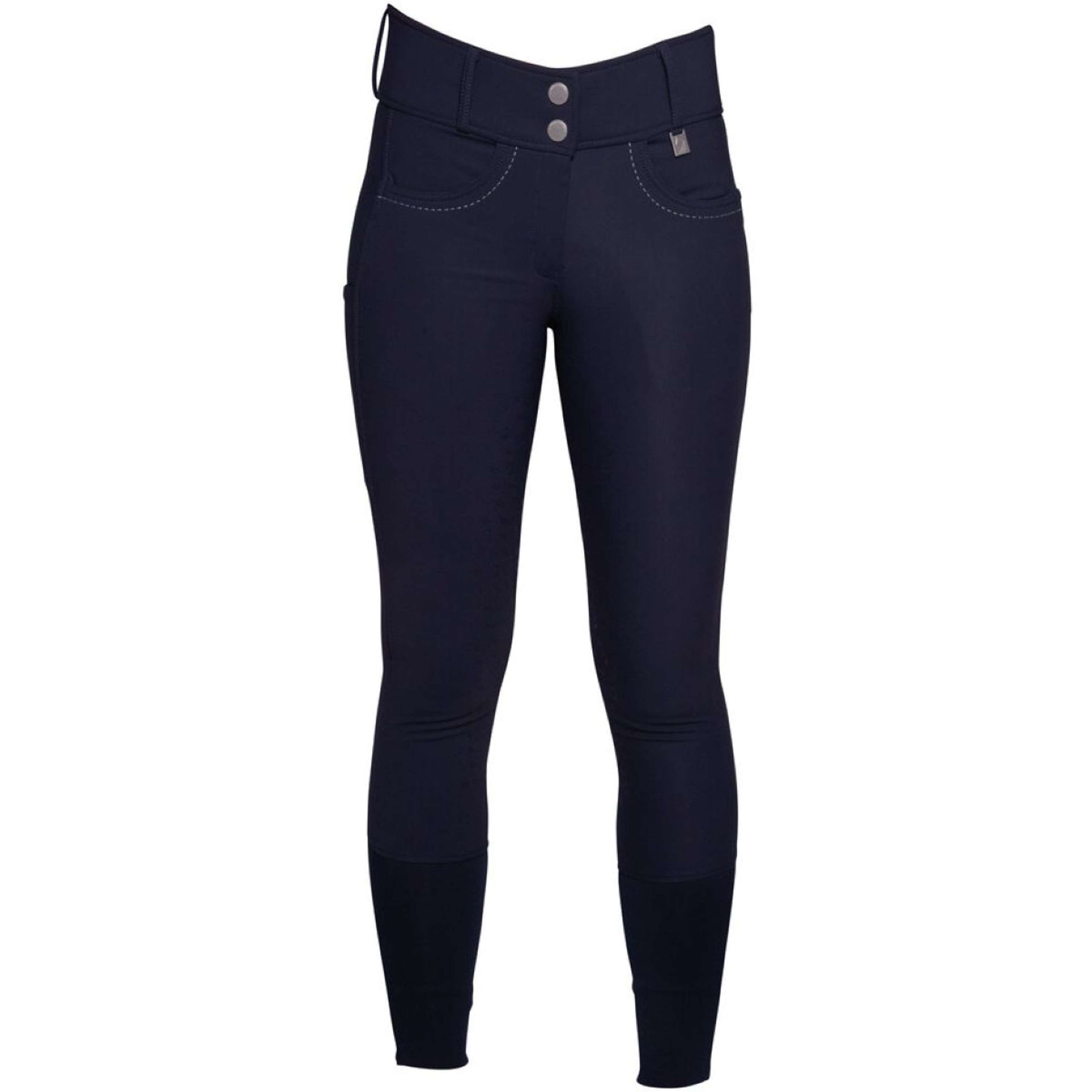 HKM Pantaloni da Equitazione Arezzo Full Grip Blu scuro