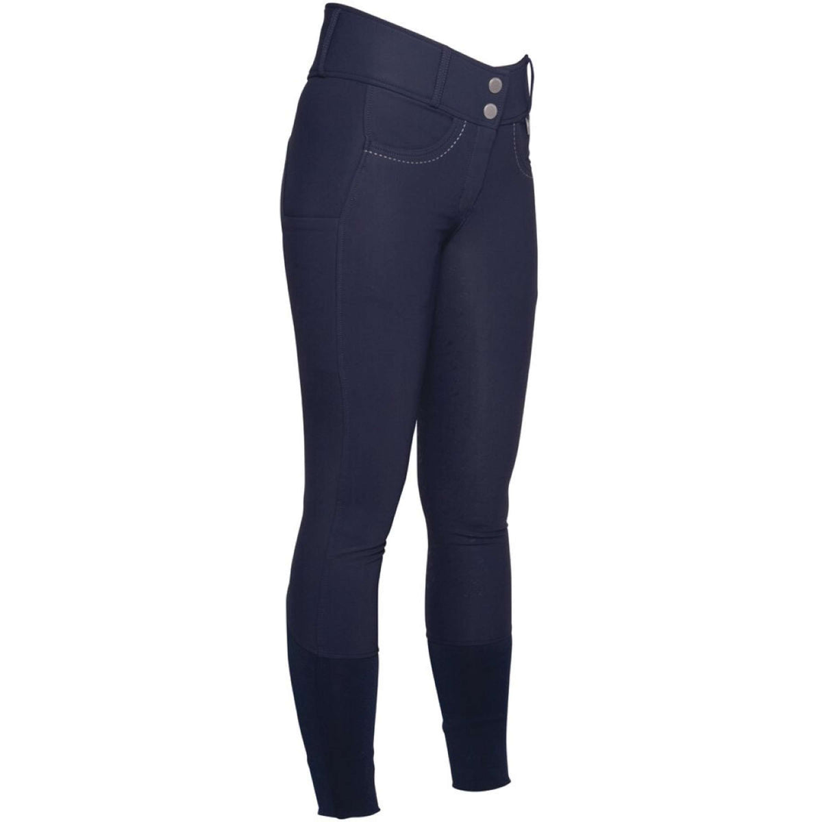 HKM Pantaloni da Equitazione Arezzo Full Grip Blu scuro
