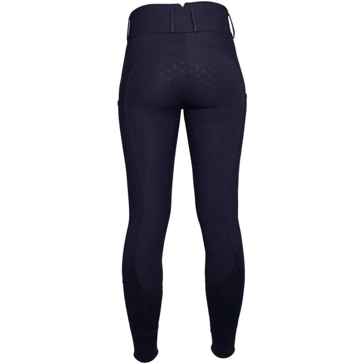 HKM Pantaloni da Equitazione Arezzo Full Grip Blu scuro