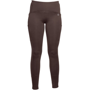HKM Leggings da Equitazione Arezzo Full Grip Marrone scuro