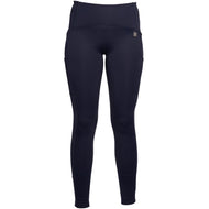 HKM Leggings da Equitazione Arezzo Full Grip Blu scuro