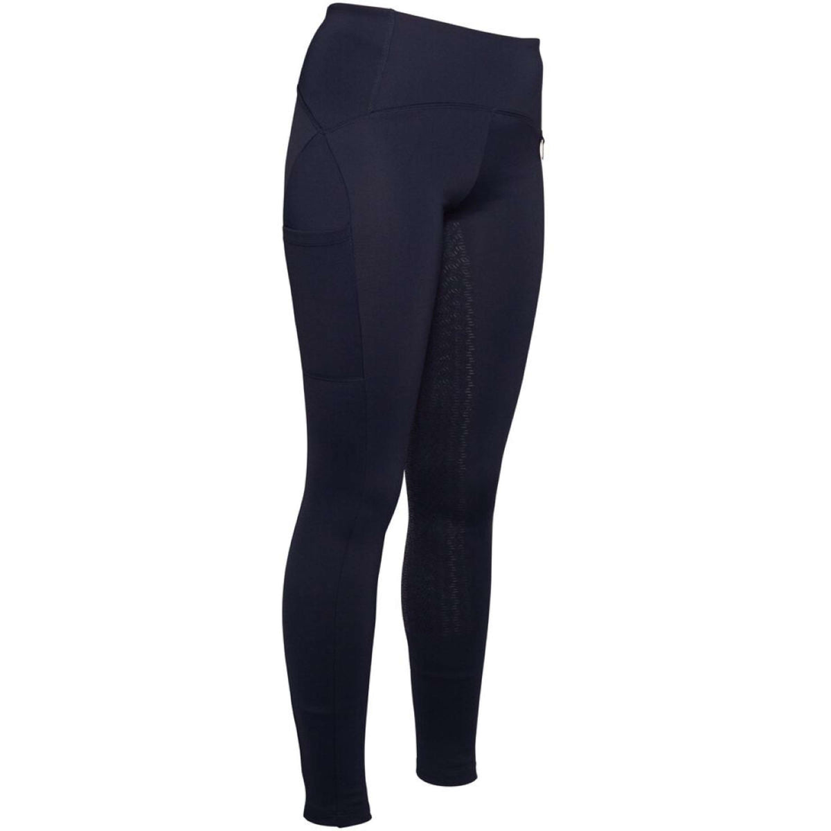 HKM Leggings da Equitazione Arezzo Full Grip Blu scuro