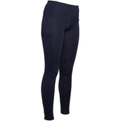 HKM Leggings da Equitazione Arezzo Full Grip Blu scuro