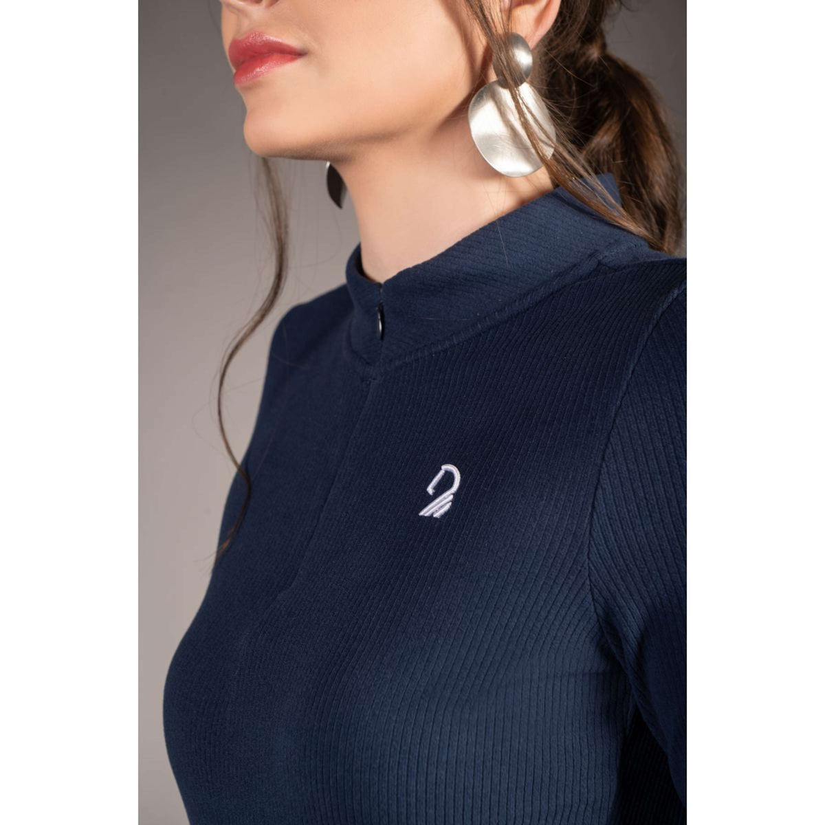 HKM Shirt Arezzo Soft Maniche Lunghe Blu scuro
