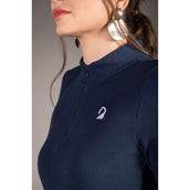 HKM Shirt Arezzo Soft Maniche Lunghe Blu scuro