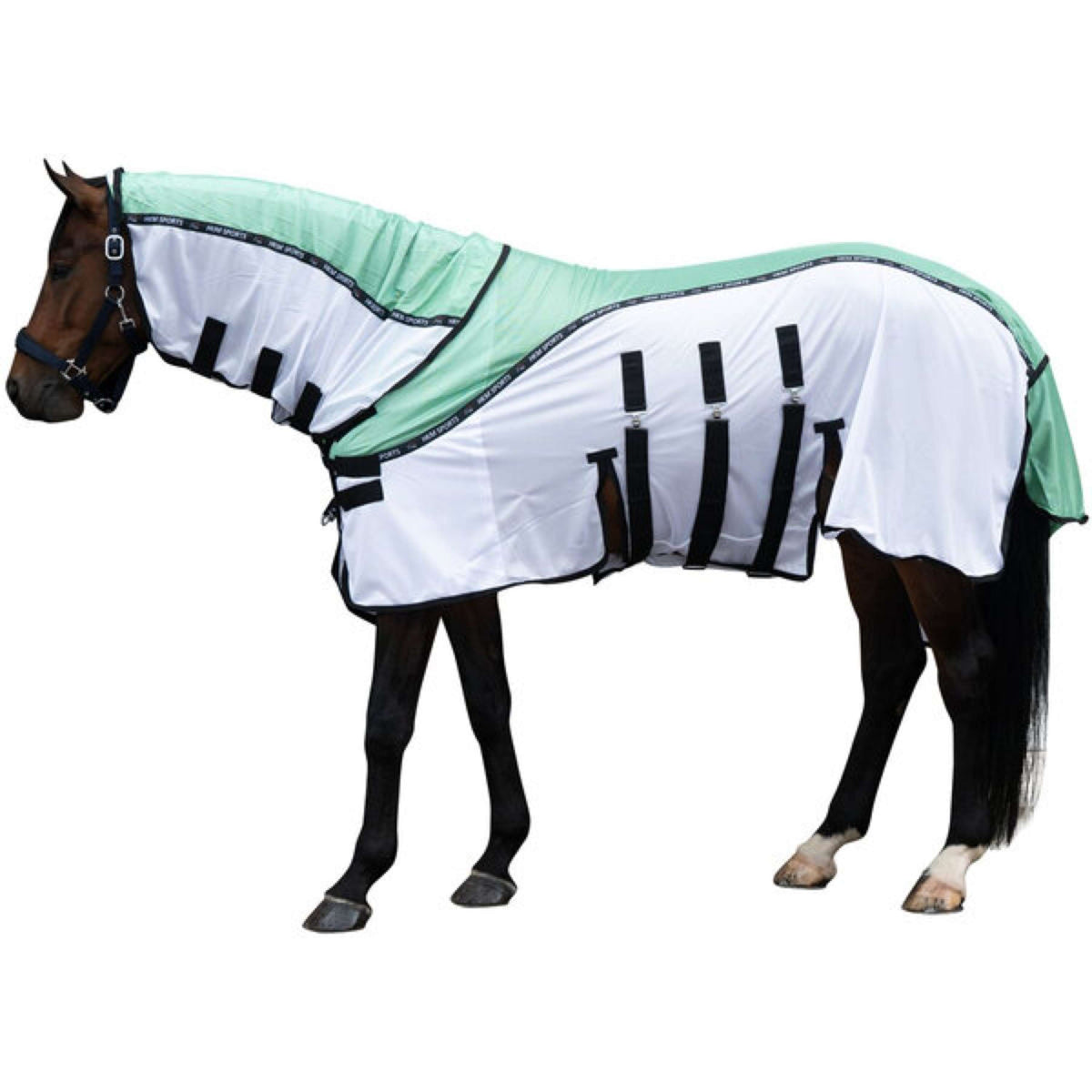 HKM Coperta Antimosche Light Verde/Bianco