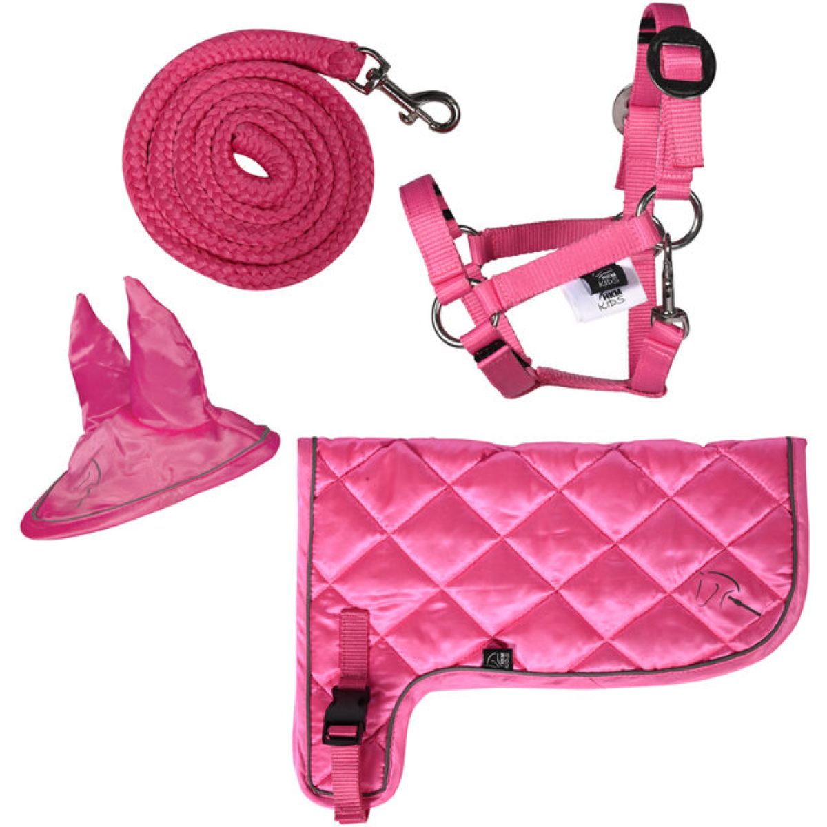 HKM Hobby Horsing Set al neon Rosa