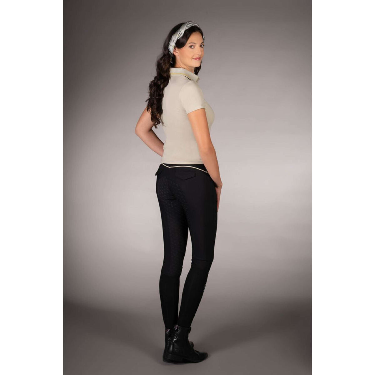 Lauria Garrelli Poloshirt Limone Grigio/Beige