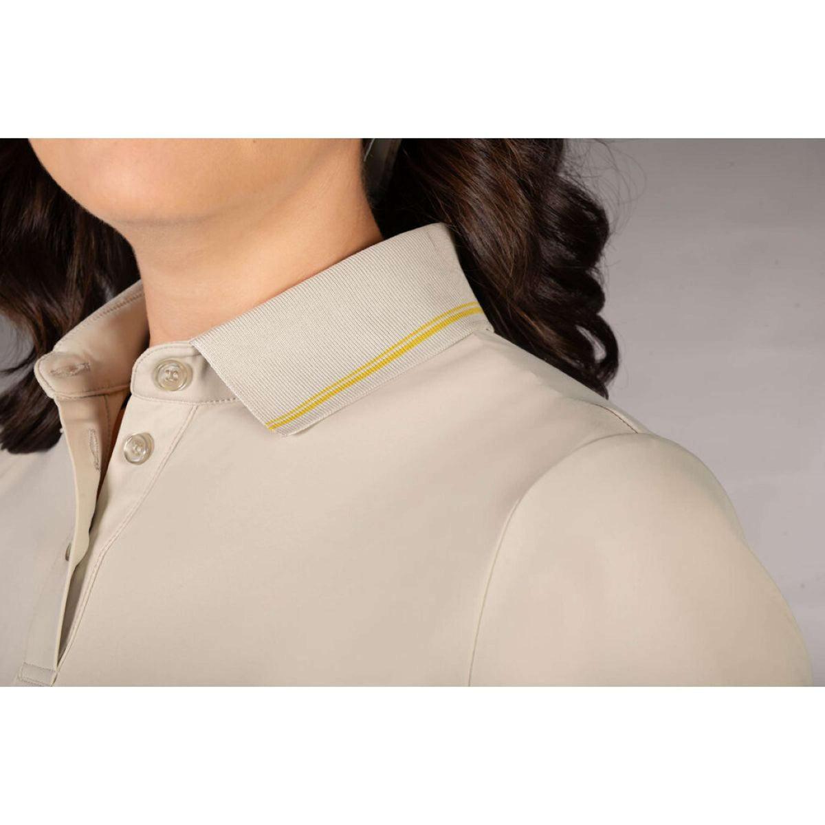 Lauria Garrelli Poloshirt Limone Grigio/Beige