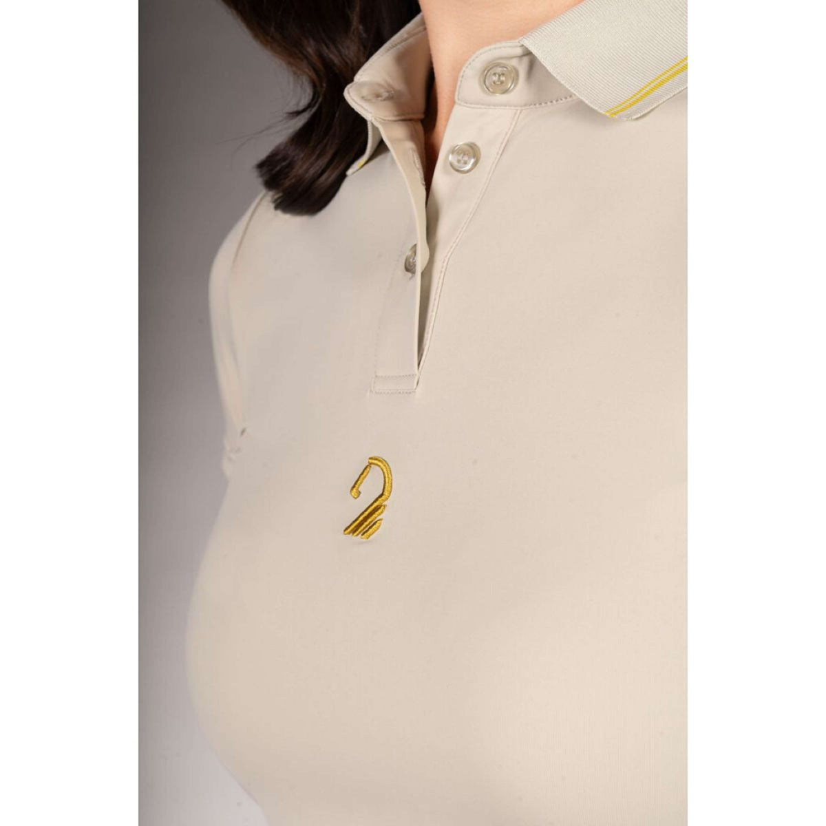 Lauria Garrelli Poloshirt Limone Grigio/Beige