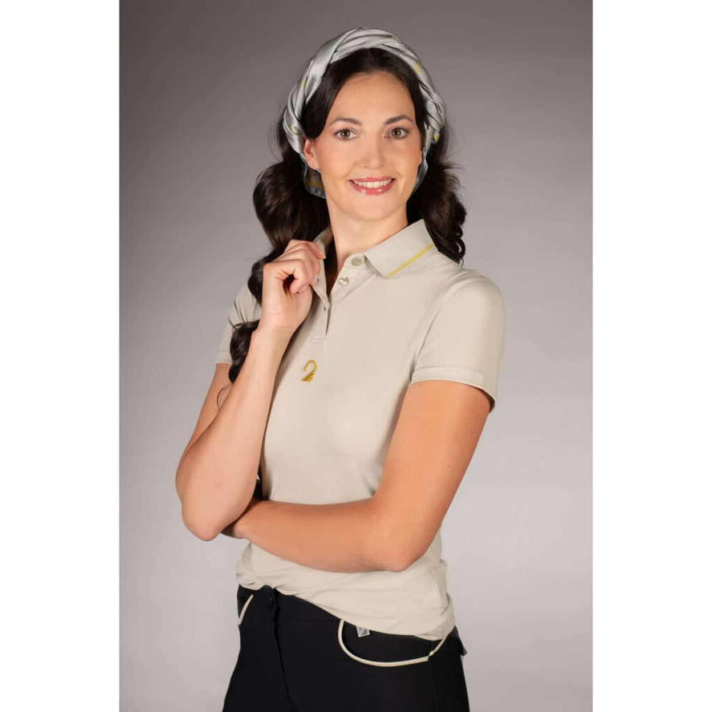 Lauria Garrelli Poloshirt Limone Grigio/Beige