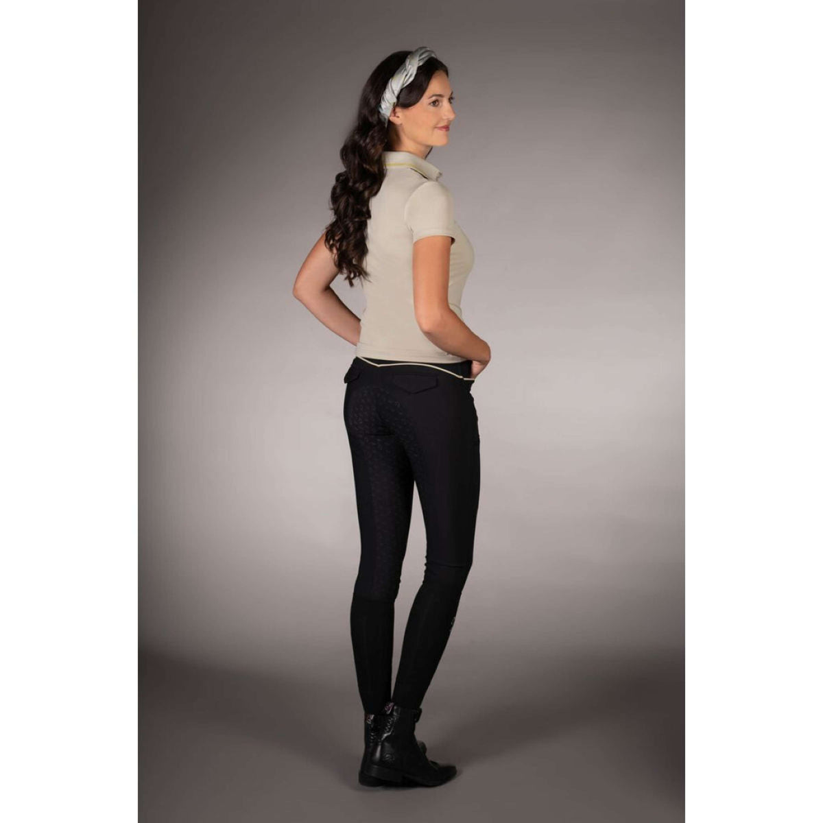 Lauria Garrelli Poloshirt Limone Grigio/Beige