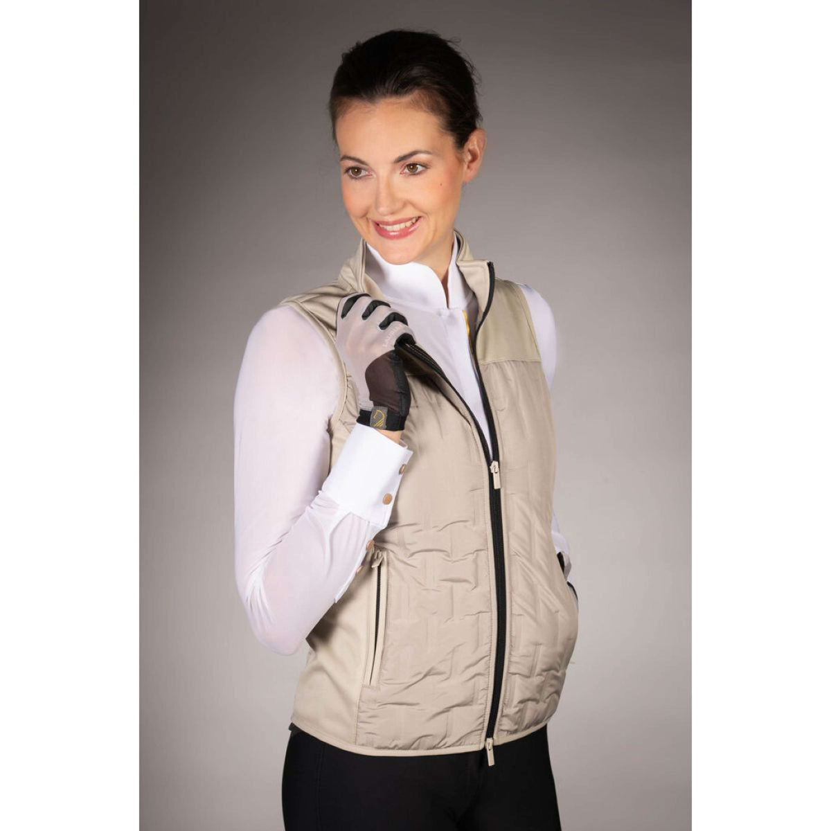 Lauria Garrelli Gilet Limone Grigio/Beige