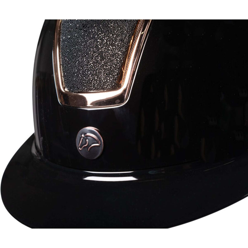 HKM Cappellino Lady Shield Brillant Nero/Oro rosa