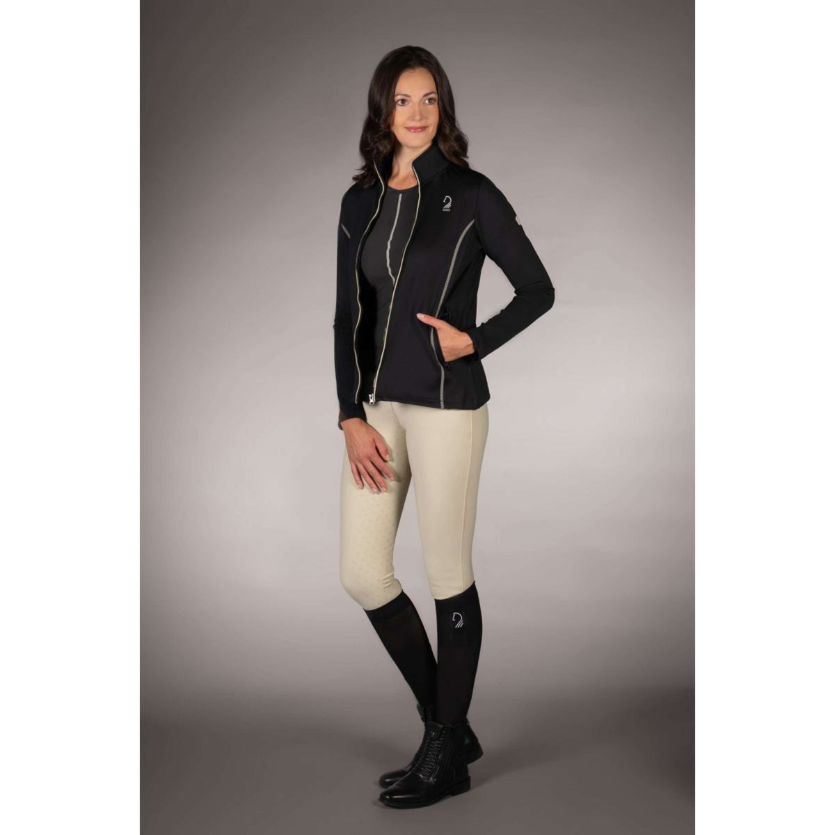 Lauria Garrelli Gilet in Pile Limone Nero