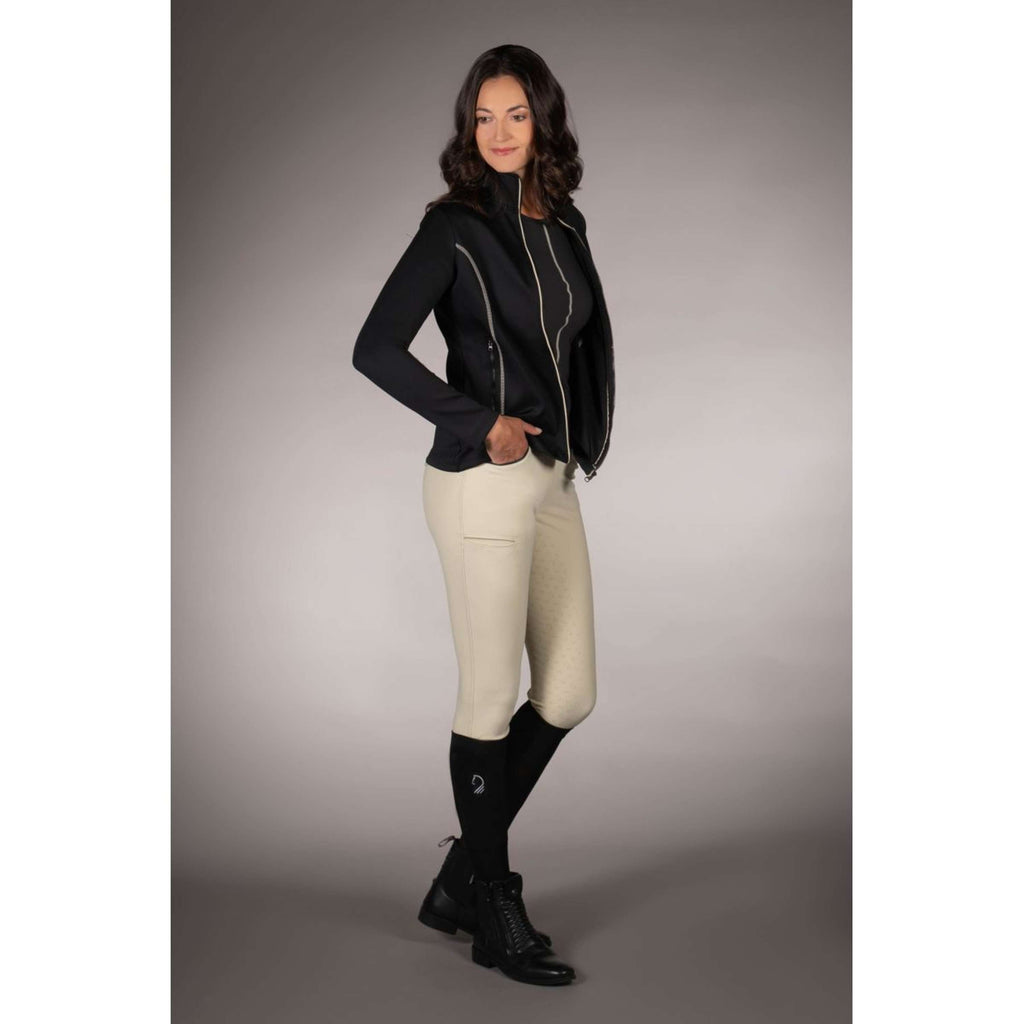 Lauria Garrelli Gilet in Pile Limone Nero