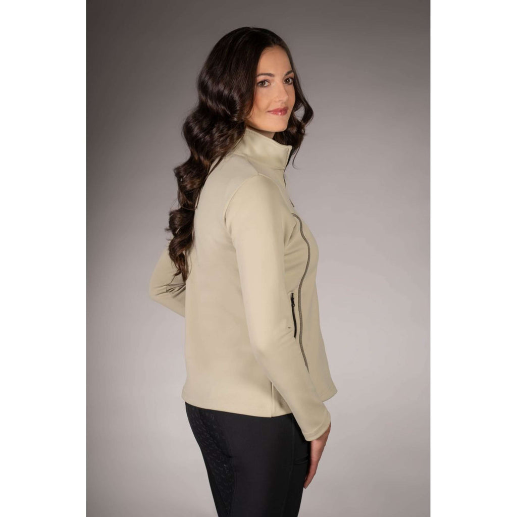 Lauria Garrelli Gilet in Pile Limone Grigio/Beige