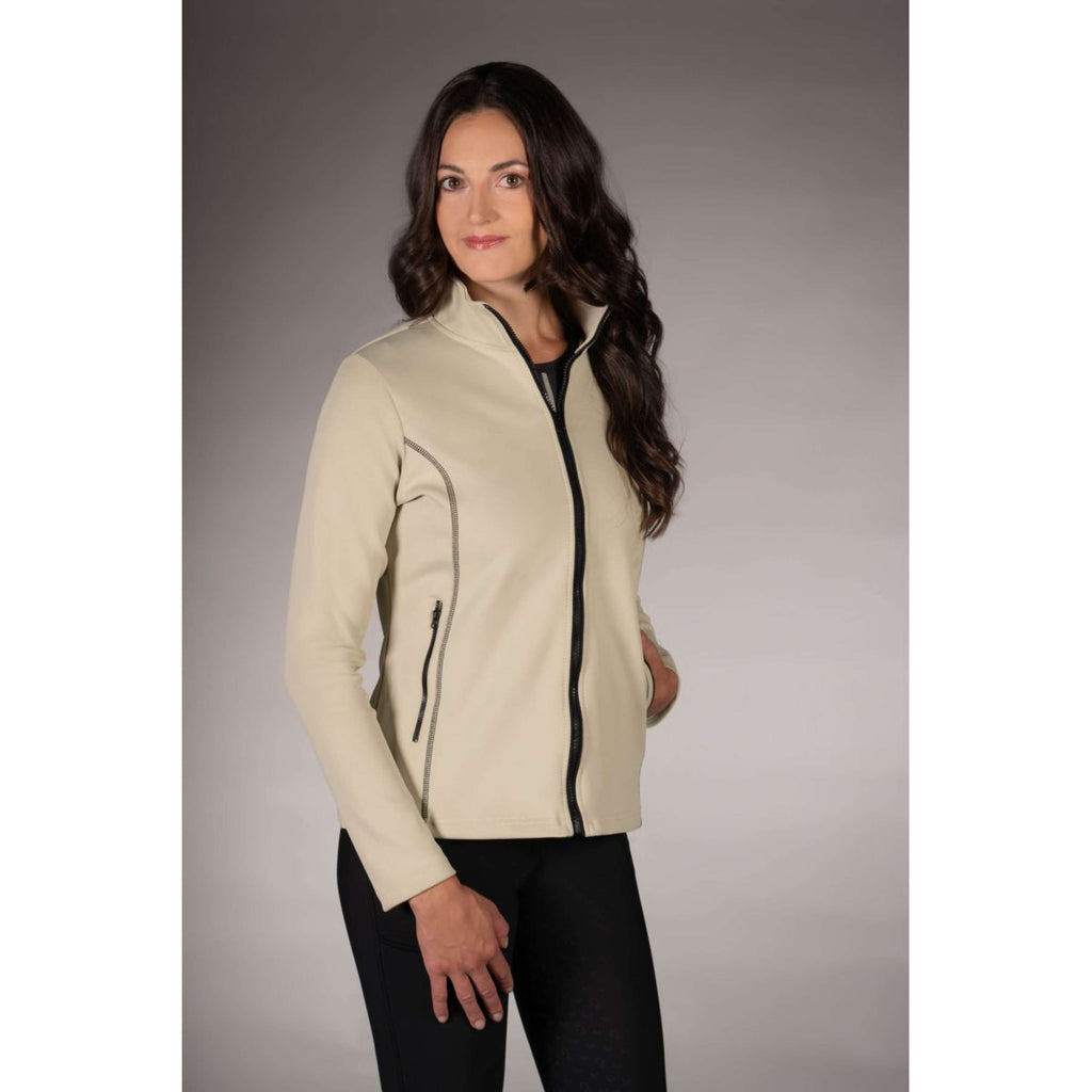 Lauria Garrelli Gilet in Pile Limone Grigio/Beige