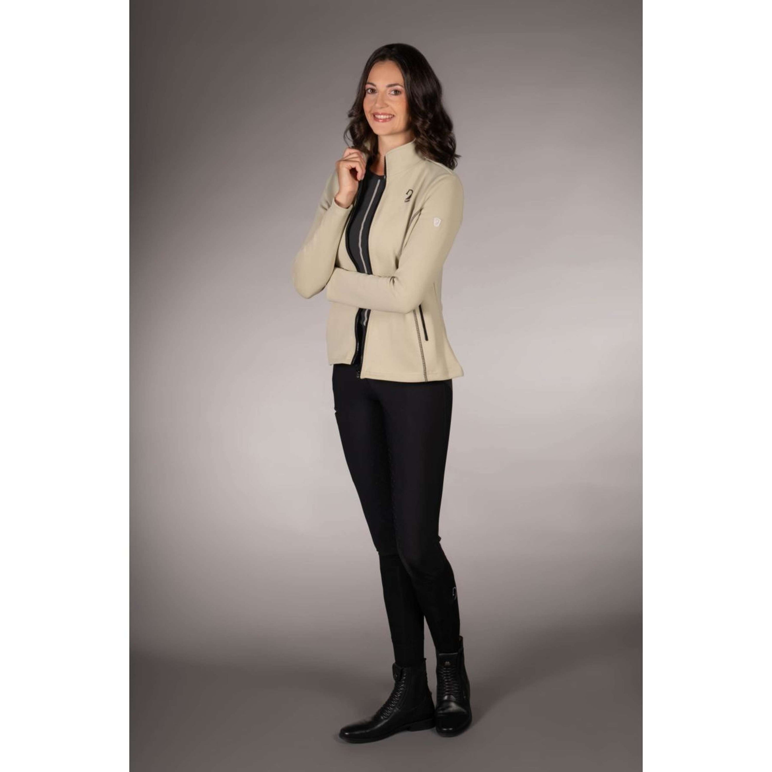 Lauria Garrelli Gilet in Pile Limone Grigio/Beige Lauria Garrelli Gilet in Pile Limone Grigio/Beige