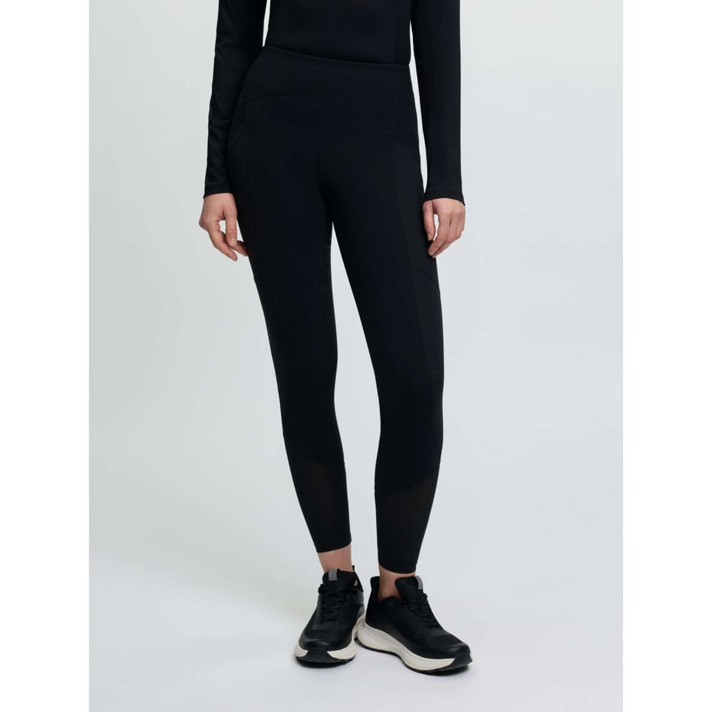 LeMieux Leggings da Equitazione Airflow Full Grip Nero