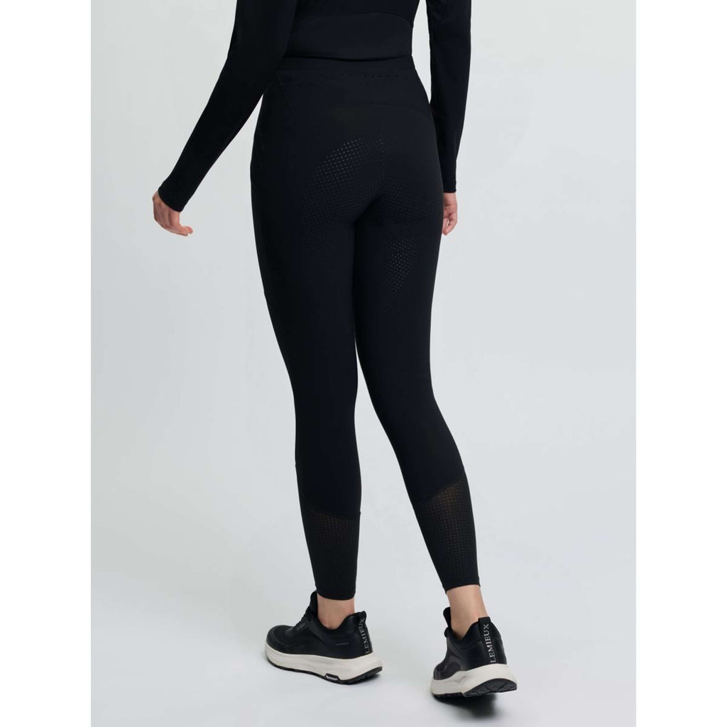 LeMieux Leggings da Equitazione Airflow Full Grip Nero