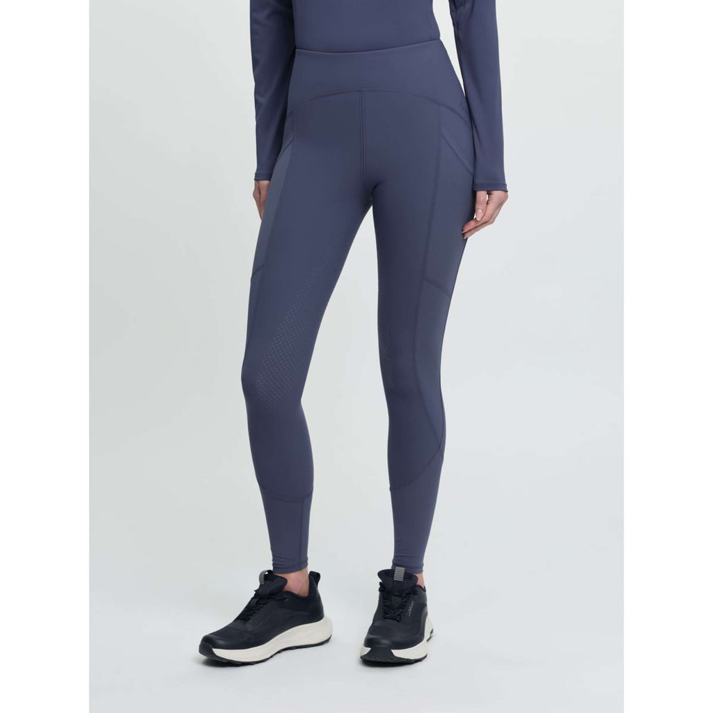 LeMieux Leggings da Equitazione Airflow Full Grip Shadow