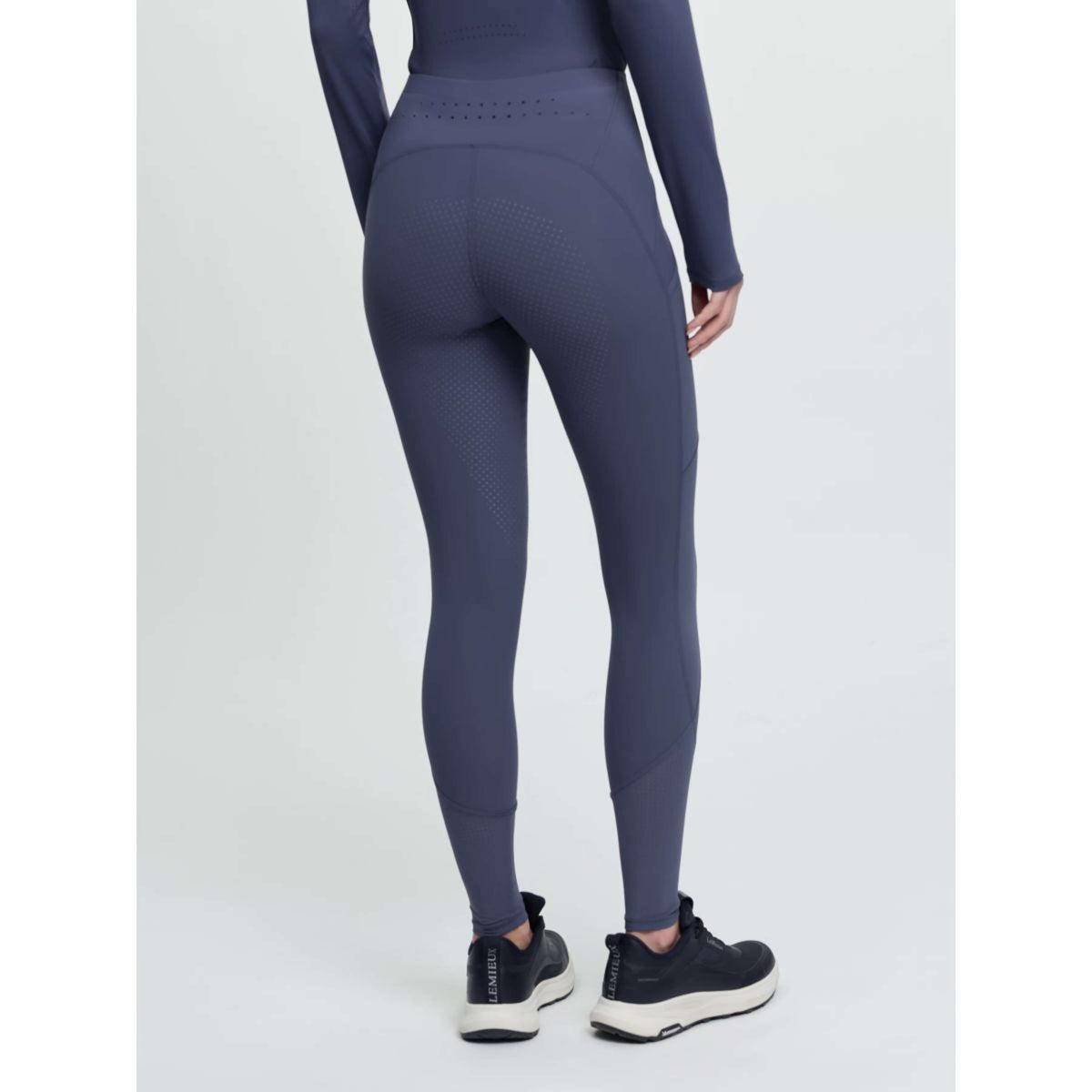 LeMieux Leggings da Equitazione Airflow Full Grip Shadow