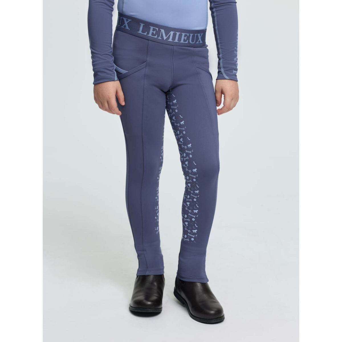 LeMieux Leggings da Equitazione Mini Shadow