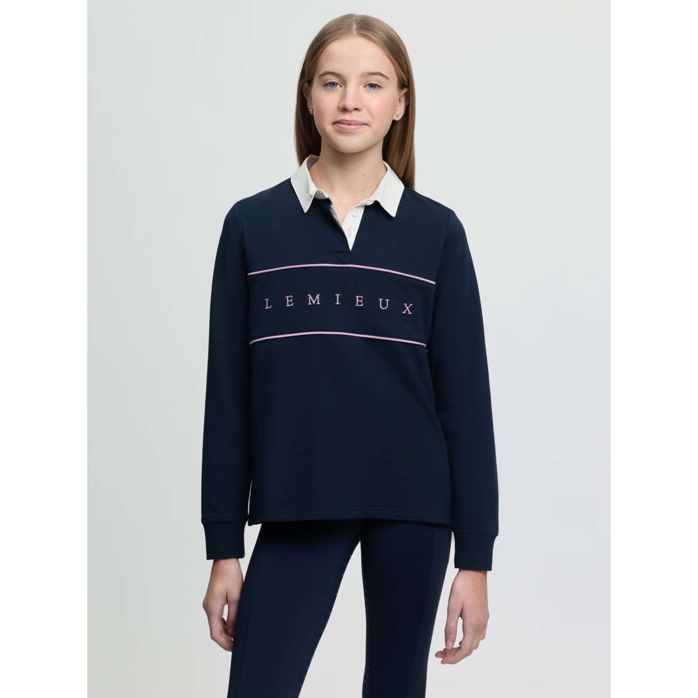 LeMieux Rugbyshirt Young Rider Riley Navy LeMieux Rugbyshirt Young Rider Riley Navy